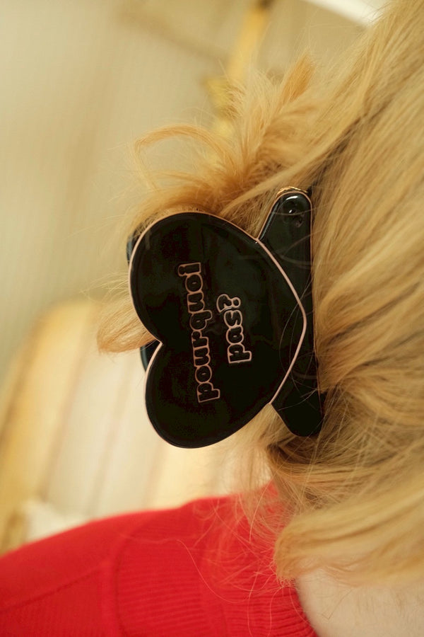 HEART clip-03 / black