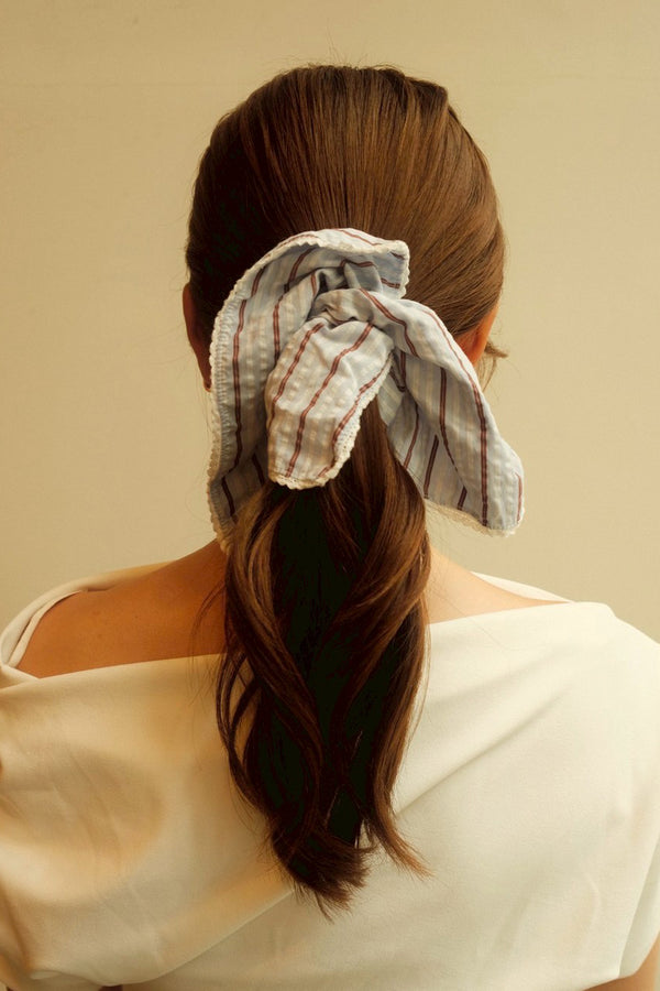 SQUARE Stripes chouchou / blue
