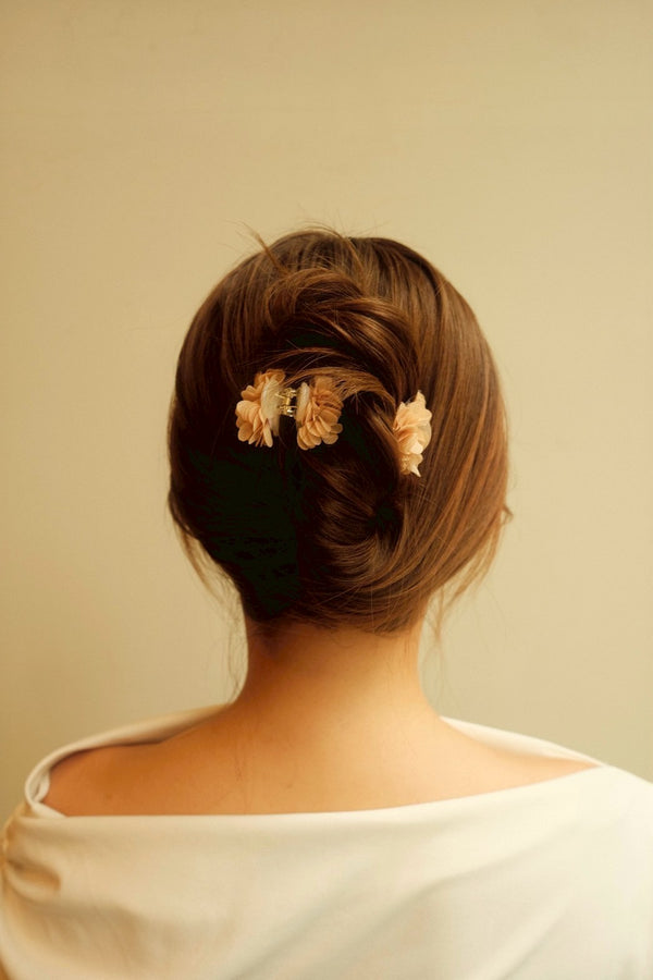 FLOWER mini clip / brown