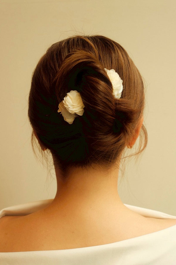 FLOWER mini clip / white
