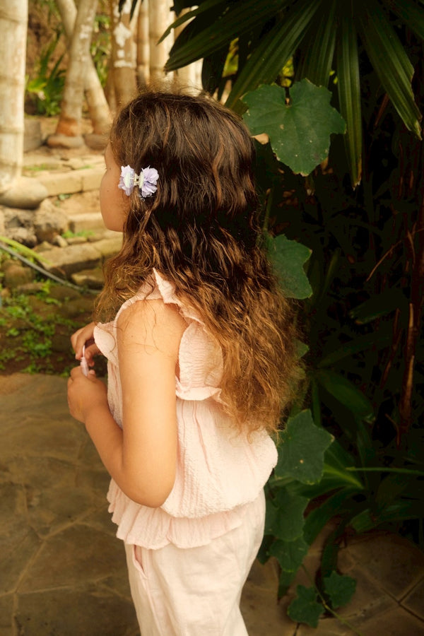 FLOWER mini clip / purple