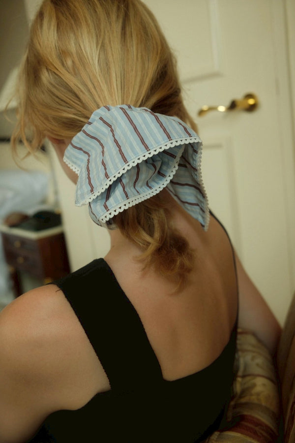 SQUARE Stripes chouchou / blue