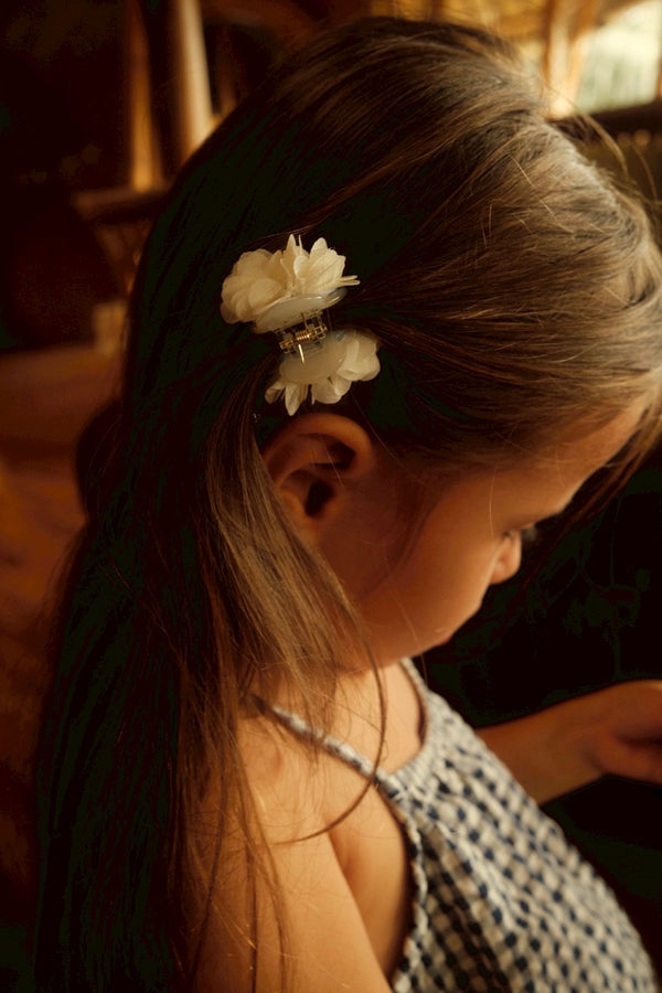 FLOWER mini clip / white