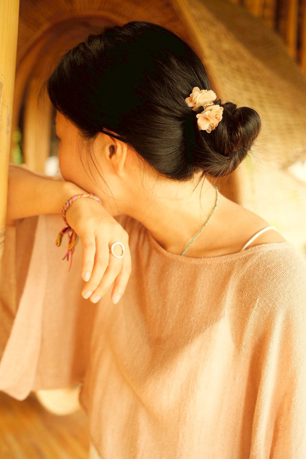 FLOWER mini clip / pink