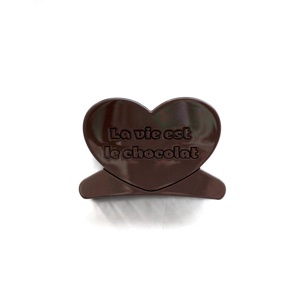 HEART clip-03 / brown