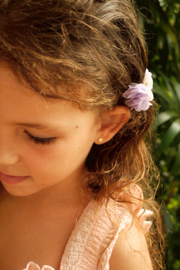 FLOWER mini clip / purple
