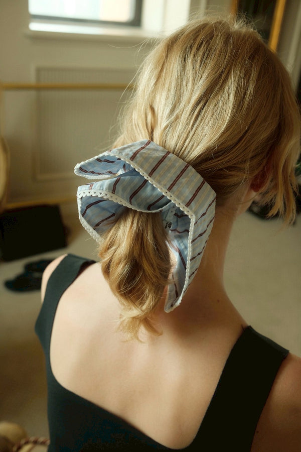 SQUARE Stripes chouchou / blue