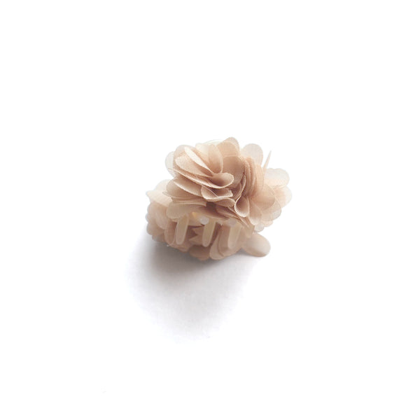FLOWER mini clip / brown