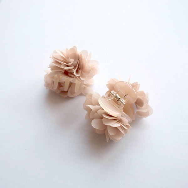 FLOWER mini clip / brown